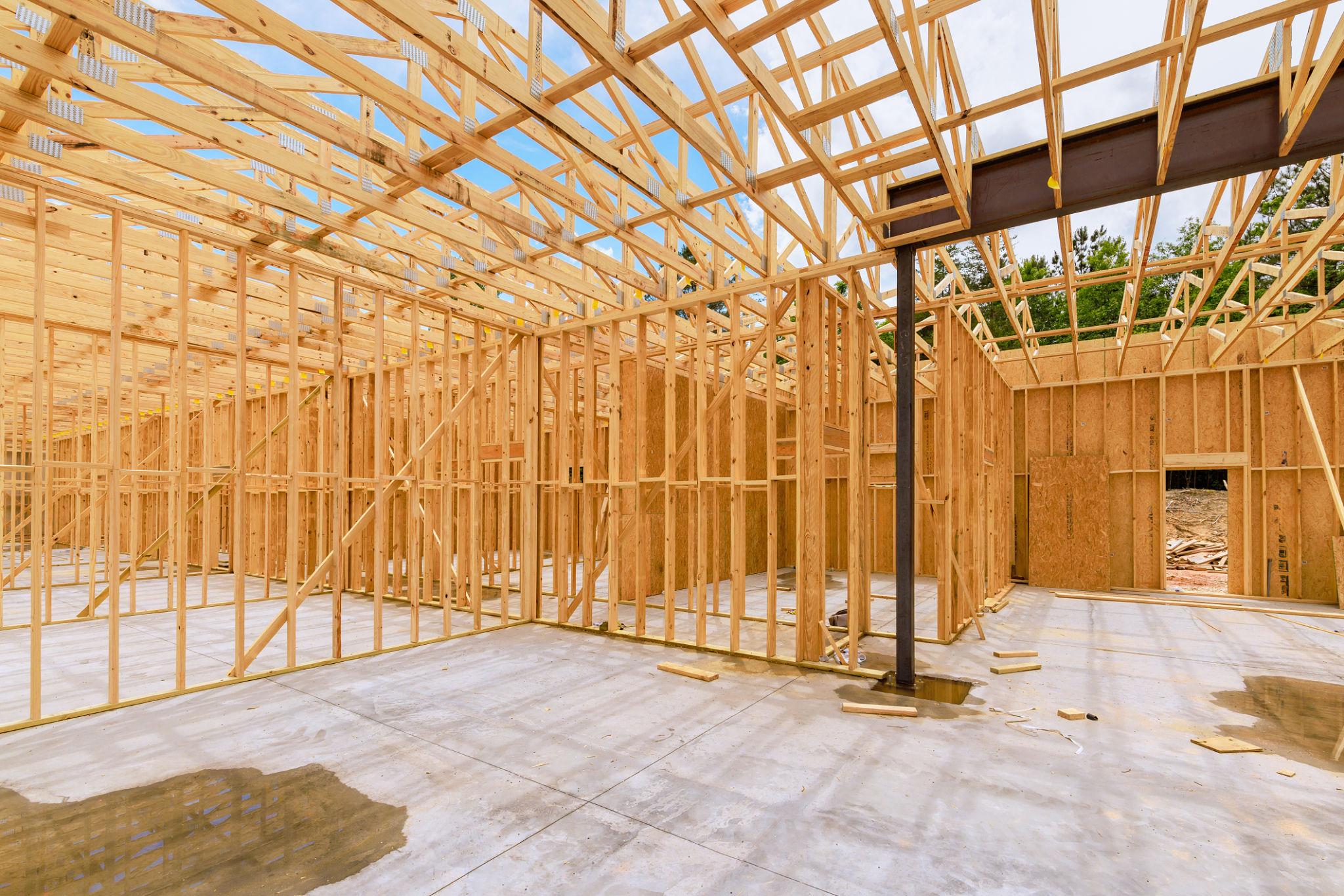 Architectural plans and building materials